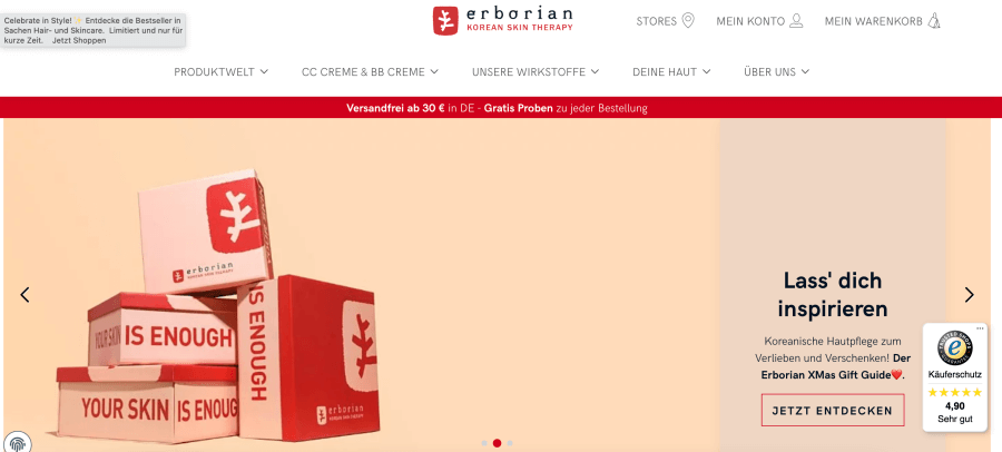 Erborian Online shop